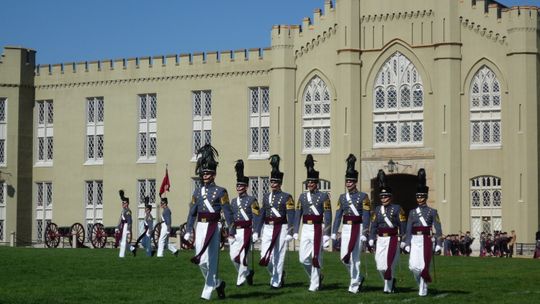 See the pageantry of a full-dress parade at VMI.