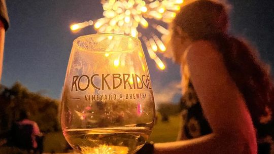 Taste award-winning wines and craft beers at Rockbridge Vineyard.