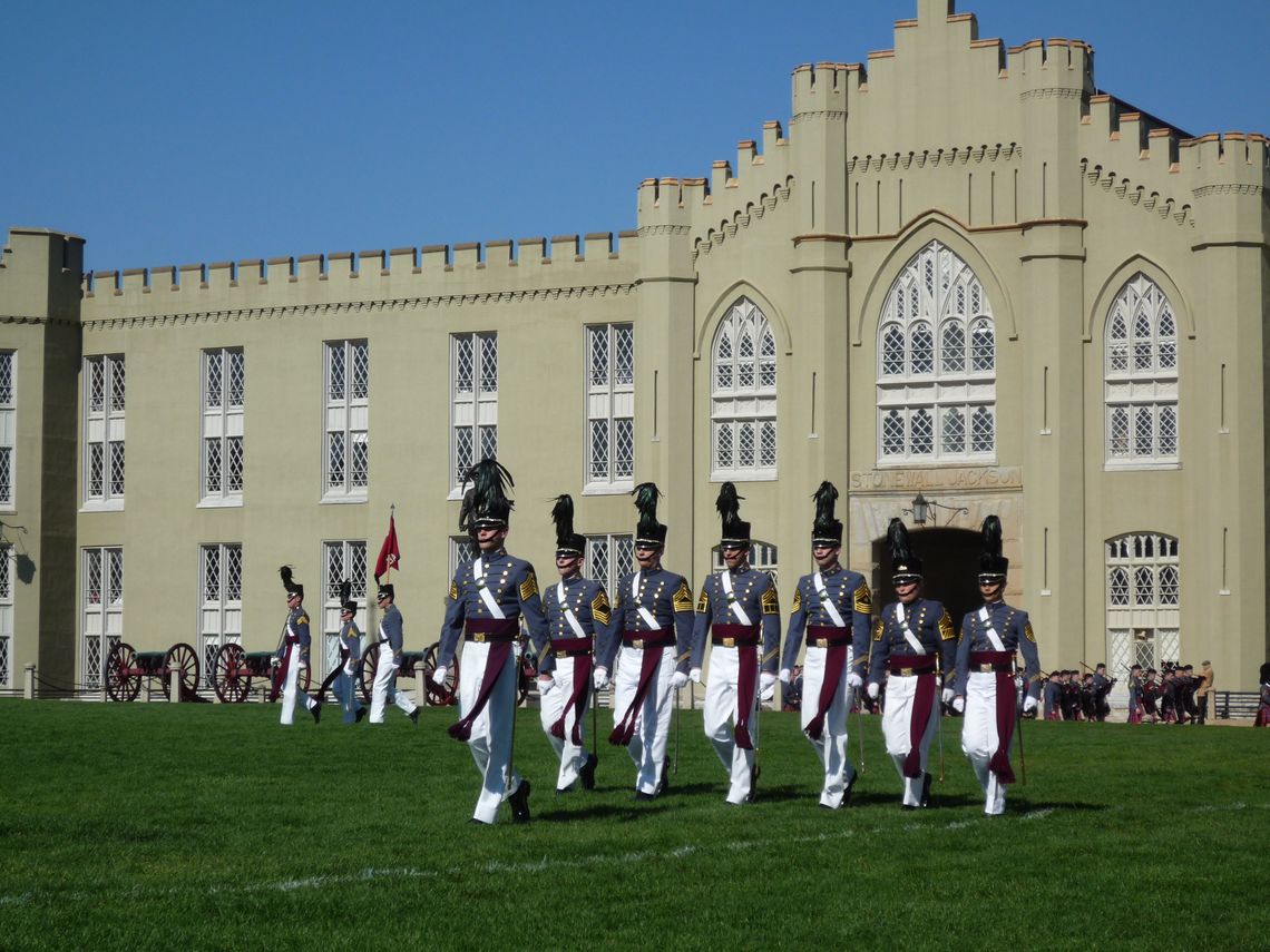 See the pageantry of a full-dress parade at VMI.