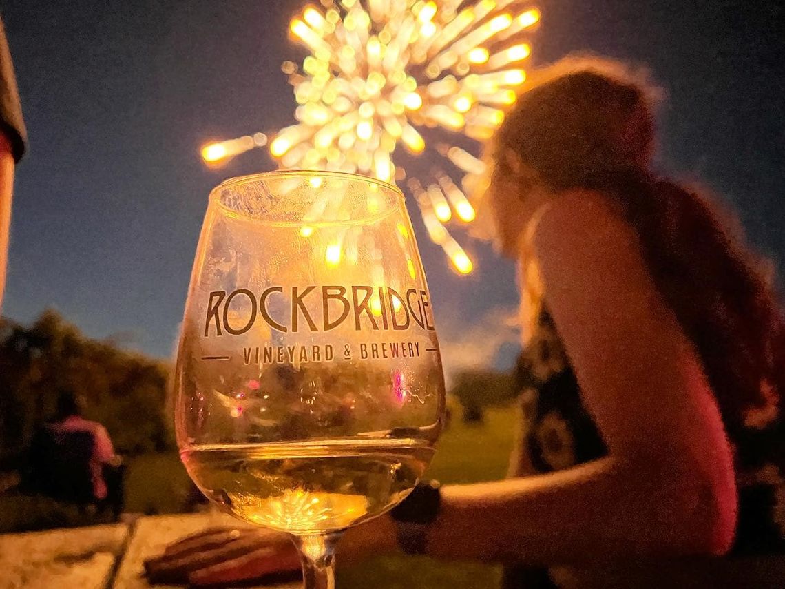 Taste award-winning wines and craft beers at Rockbridge Vineyard.