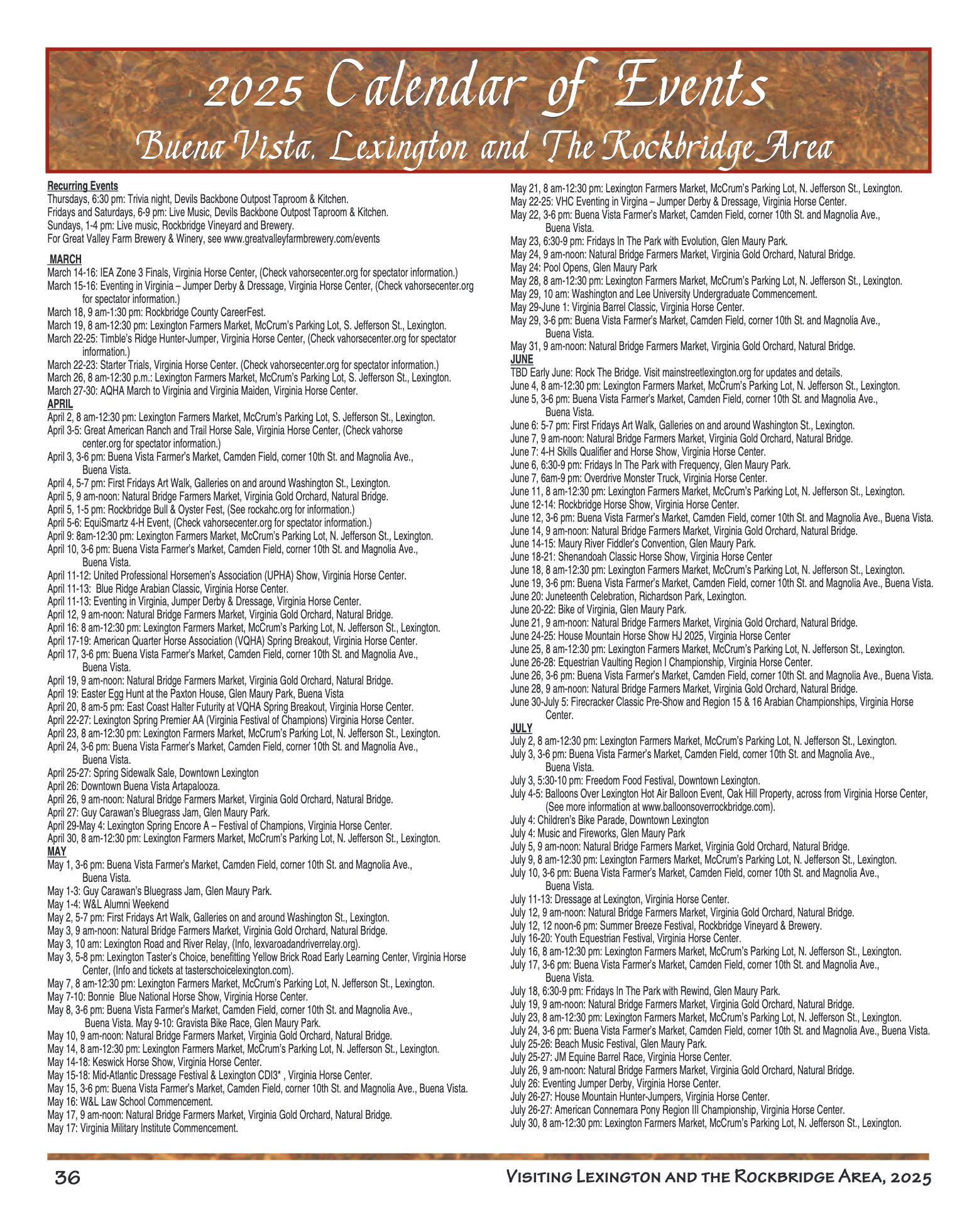 2025 Visiting Lexington - page 37