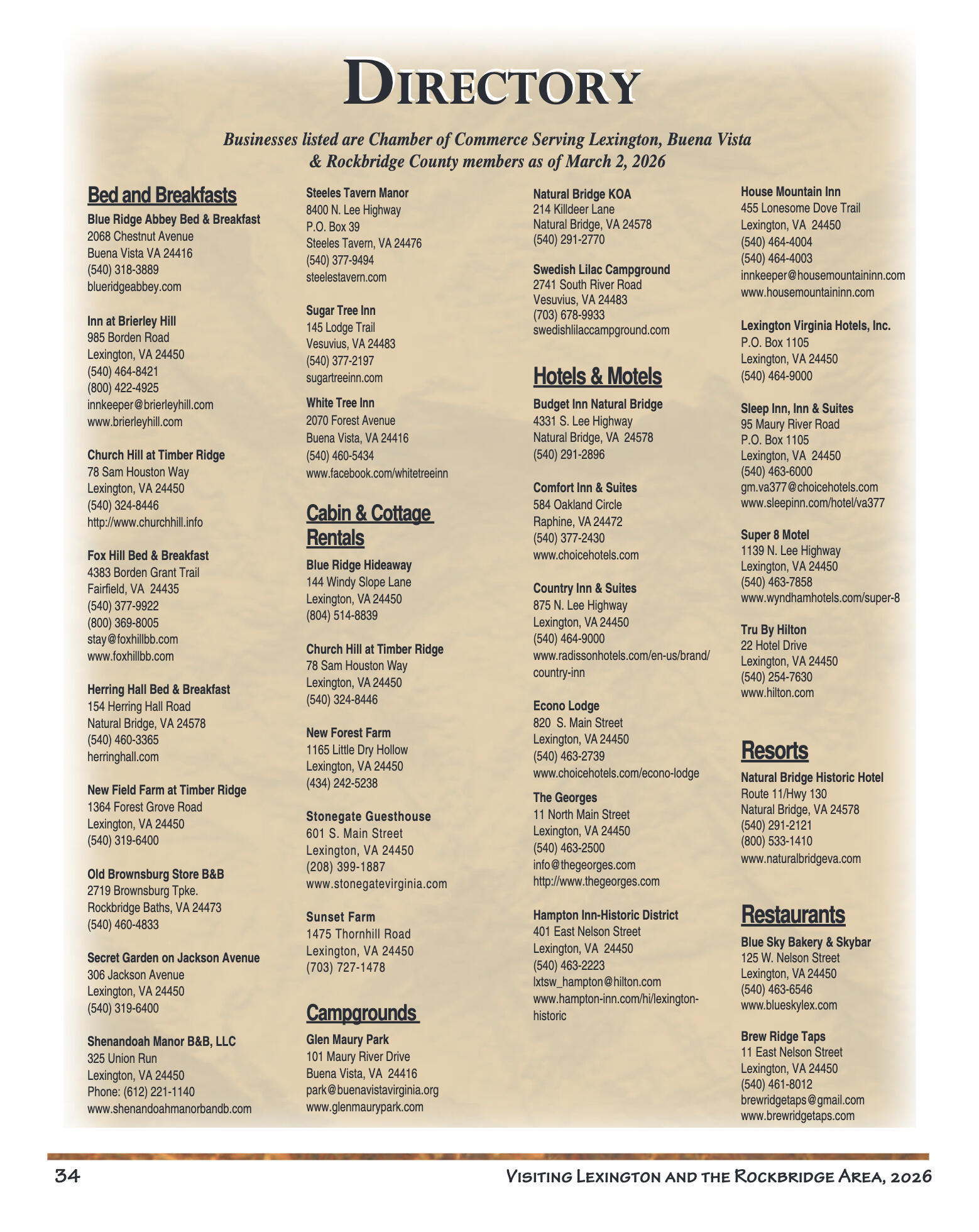 2026 Visiting Lexington - page 35