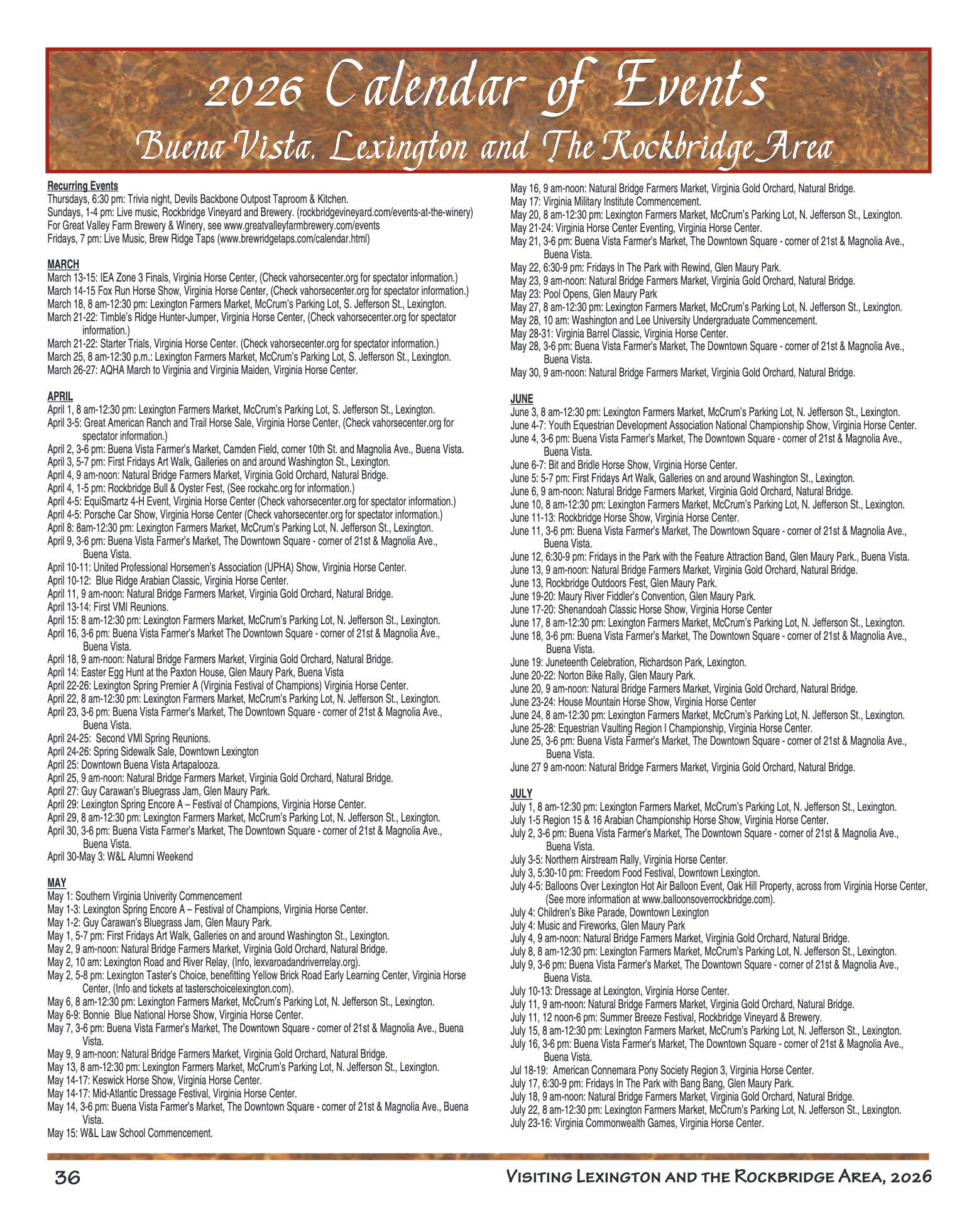 2026 Visiting Lexington - page 37